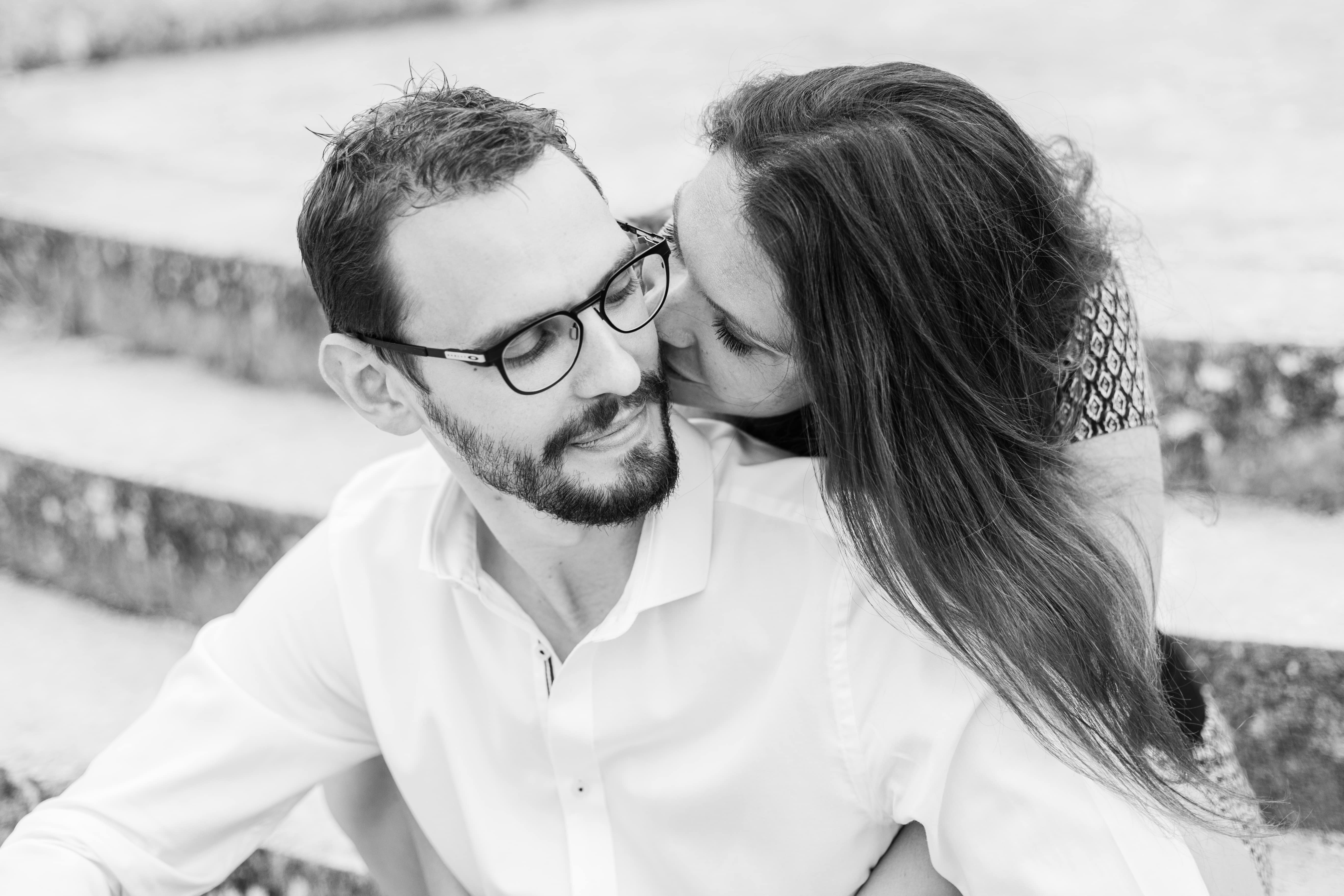 Ann-Violaine et Vincent-32 Photo couple noir et blanc